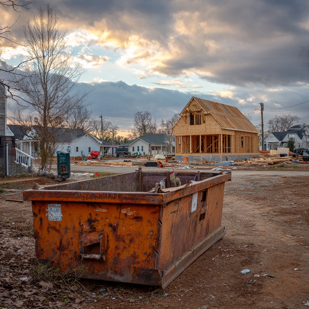 Dumpster rentals for new home construction in Birmingham