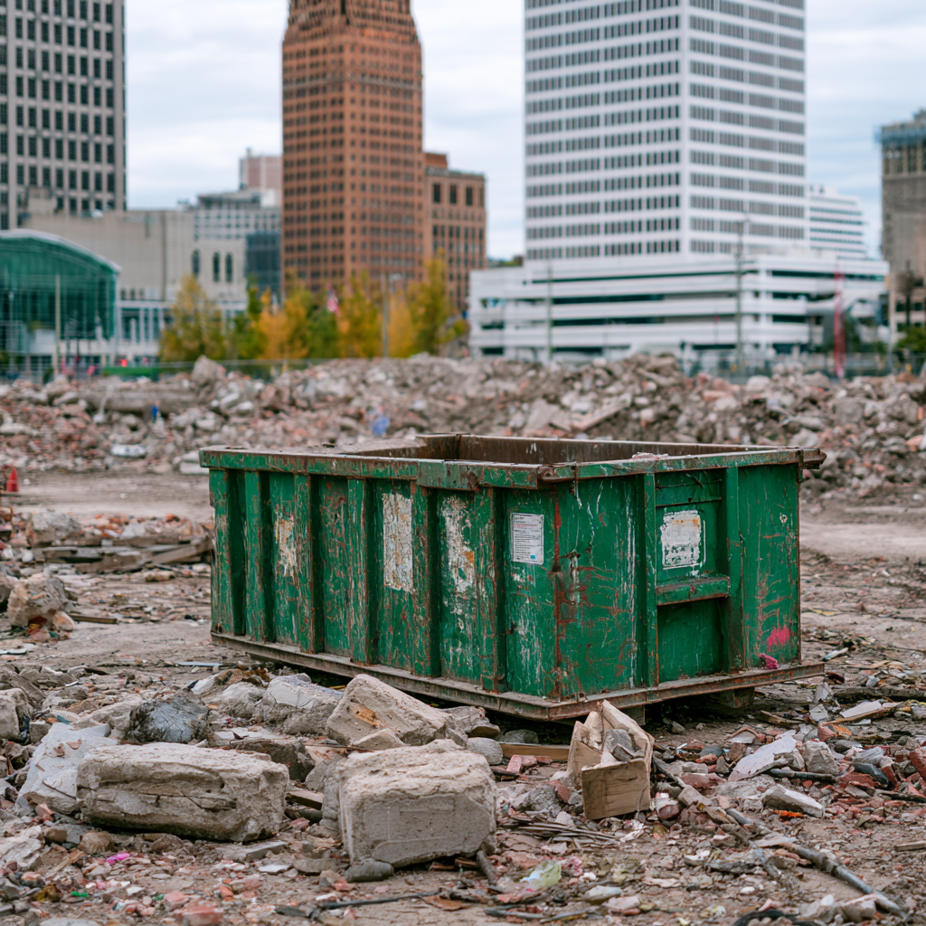 Demo dumpster rentals for Detroit, Michigan