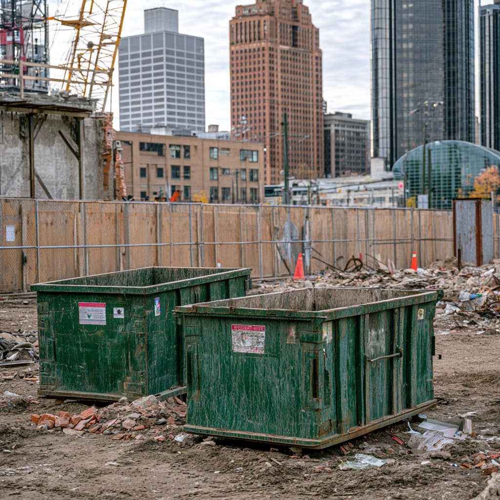 What dumpster size works best for Detroit construction sites?