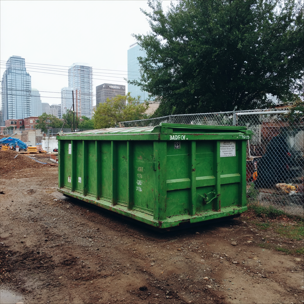 Dumpster placement tips for Dallas construction sites
