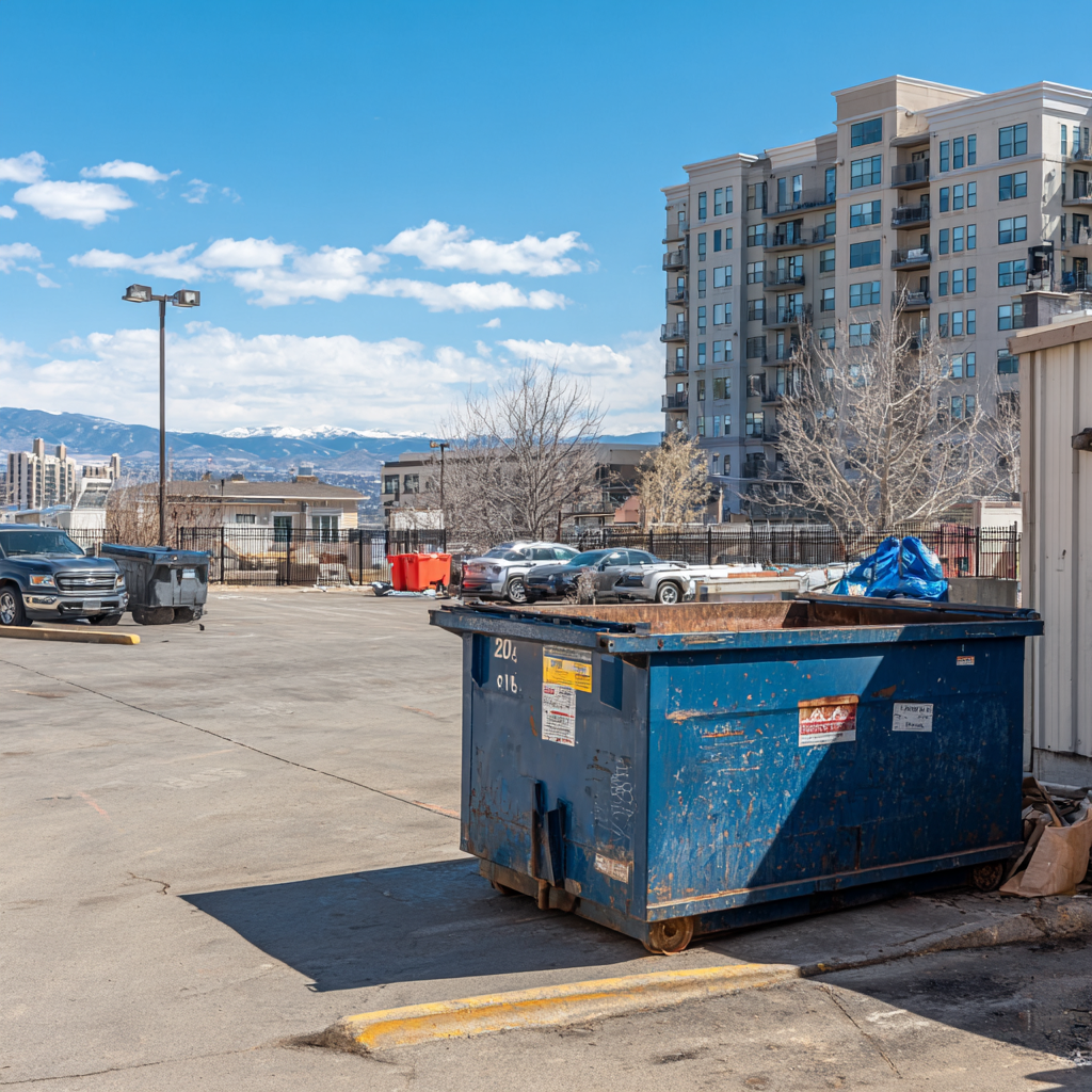 Where to place a dumpster in an apartment complex