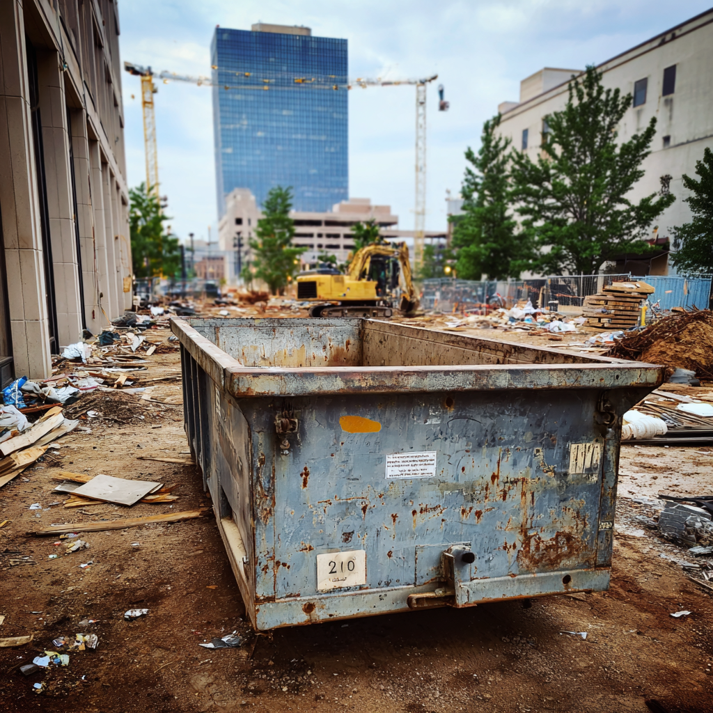 Where to place dumpsters on Tulsa OK construction sites