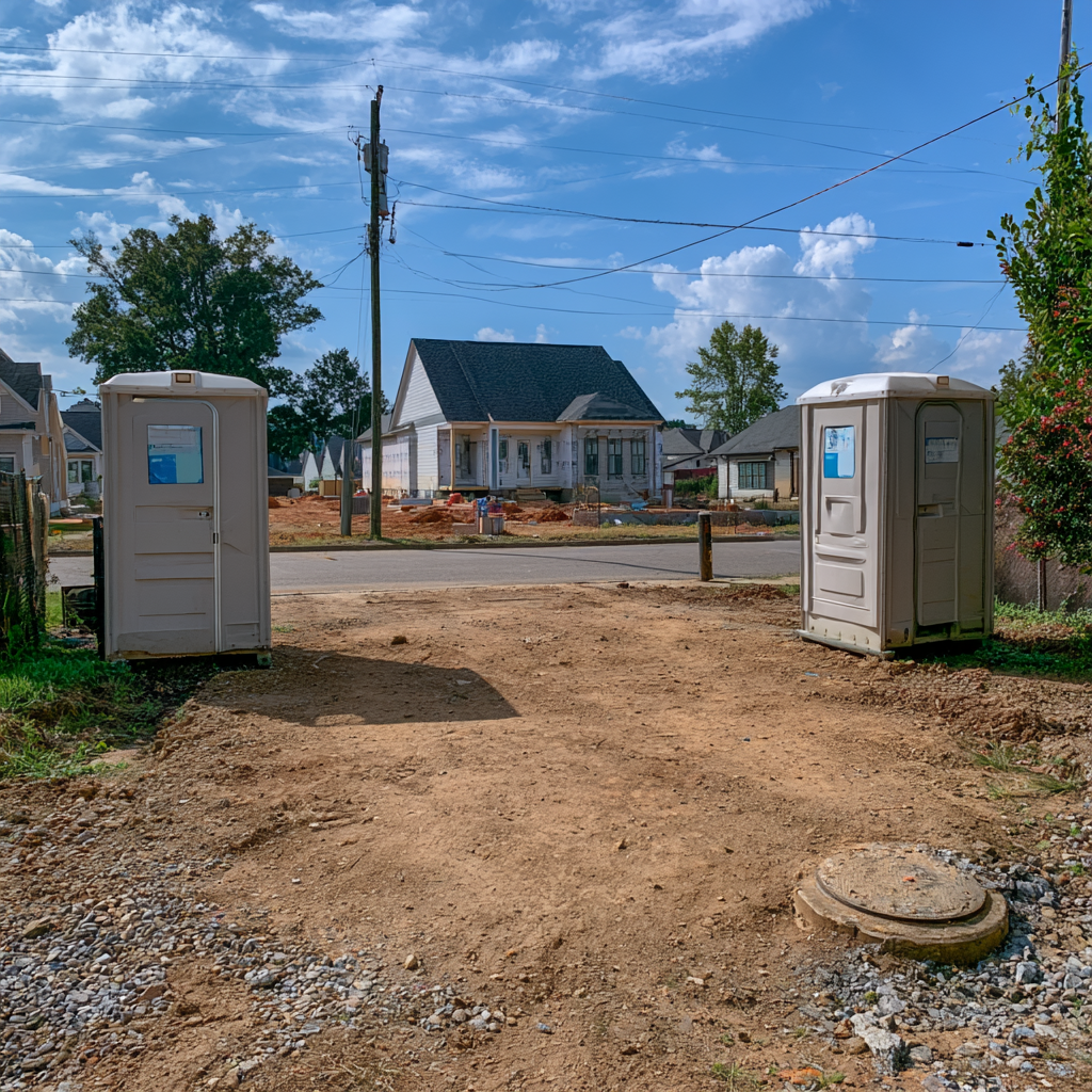 Where to place porta potties for home renovations