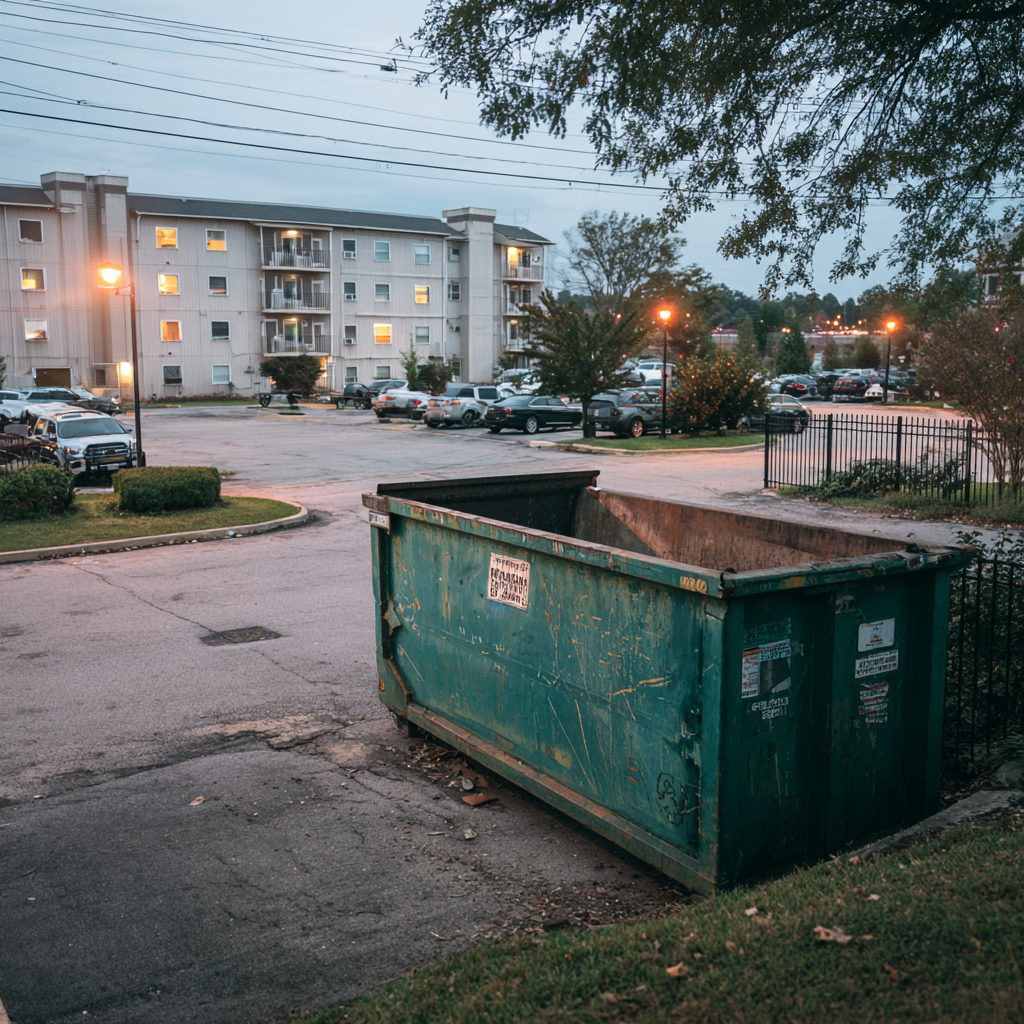 Roll-off dumpster placement for Memphis apartment buildings