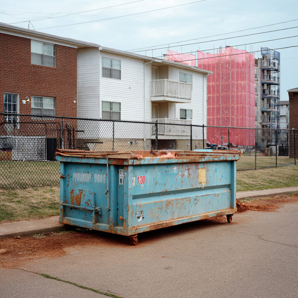 Roll-off dumpsters serve different purposes than commercial dumpsters in Memphis apartment complexes