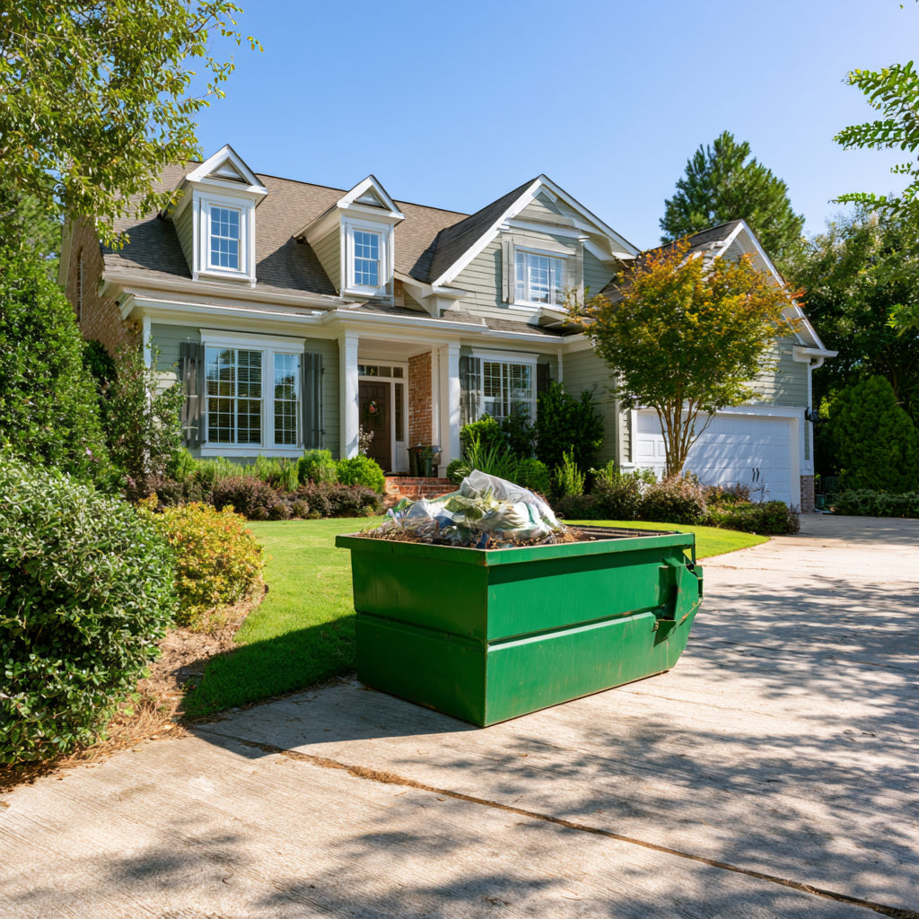 Dumpsters allow only certain types of materials