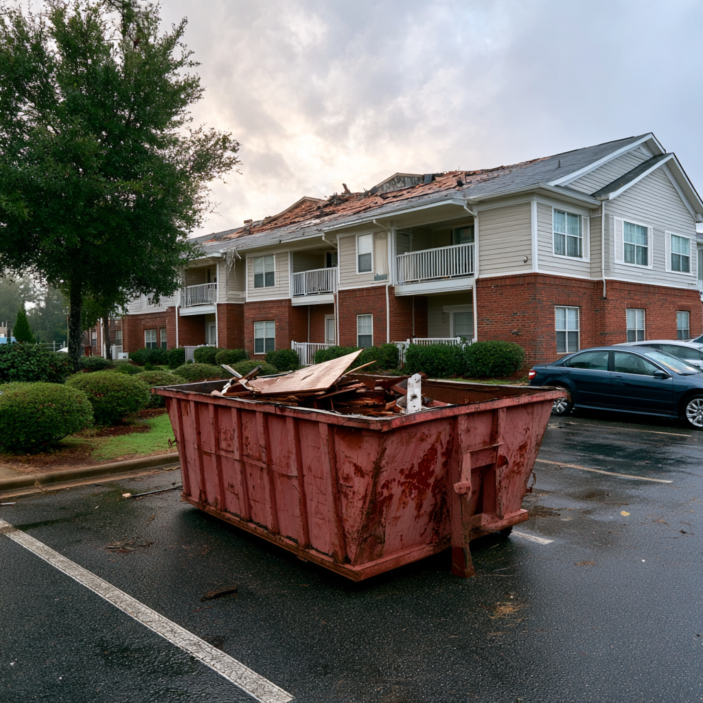 Why should you rent a dumpster for an apartment complex in Macon, Georgia?