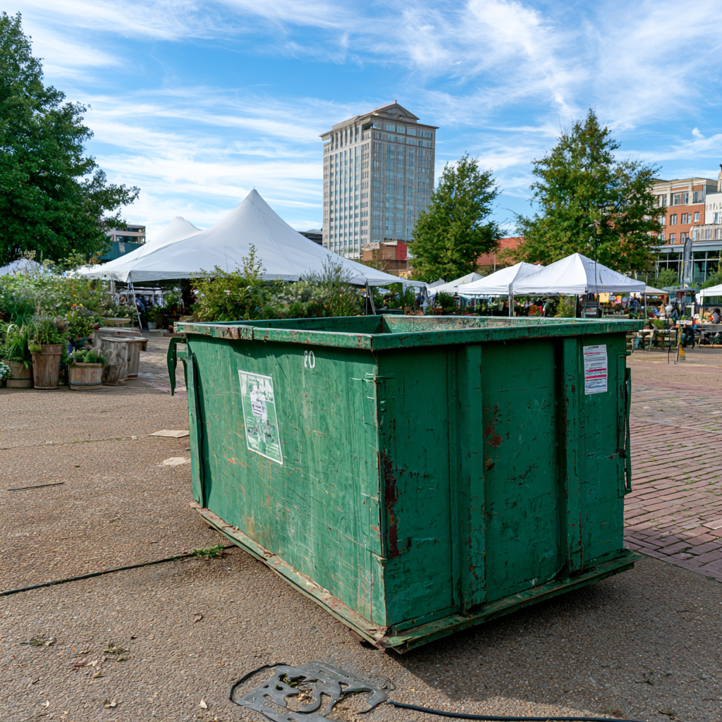 Renting a dumpster for Lafayette Louisiana events