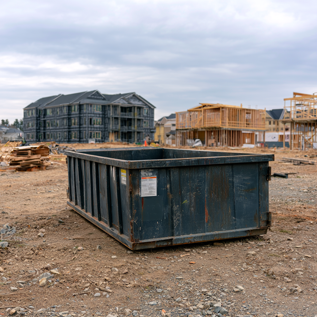 Construction dumpster placement for Durham construction sites