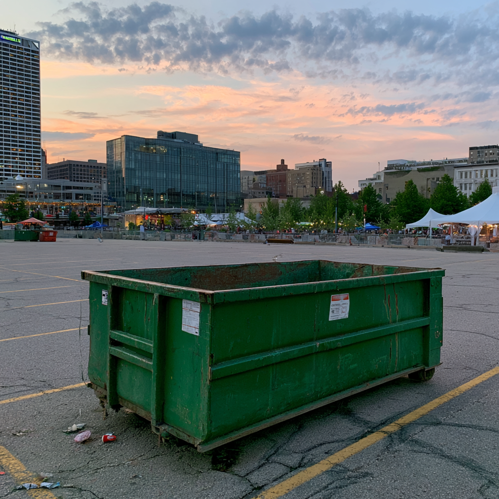Dumpsters for Milwaukee events