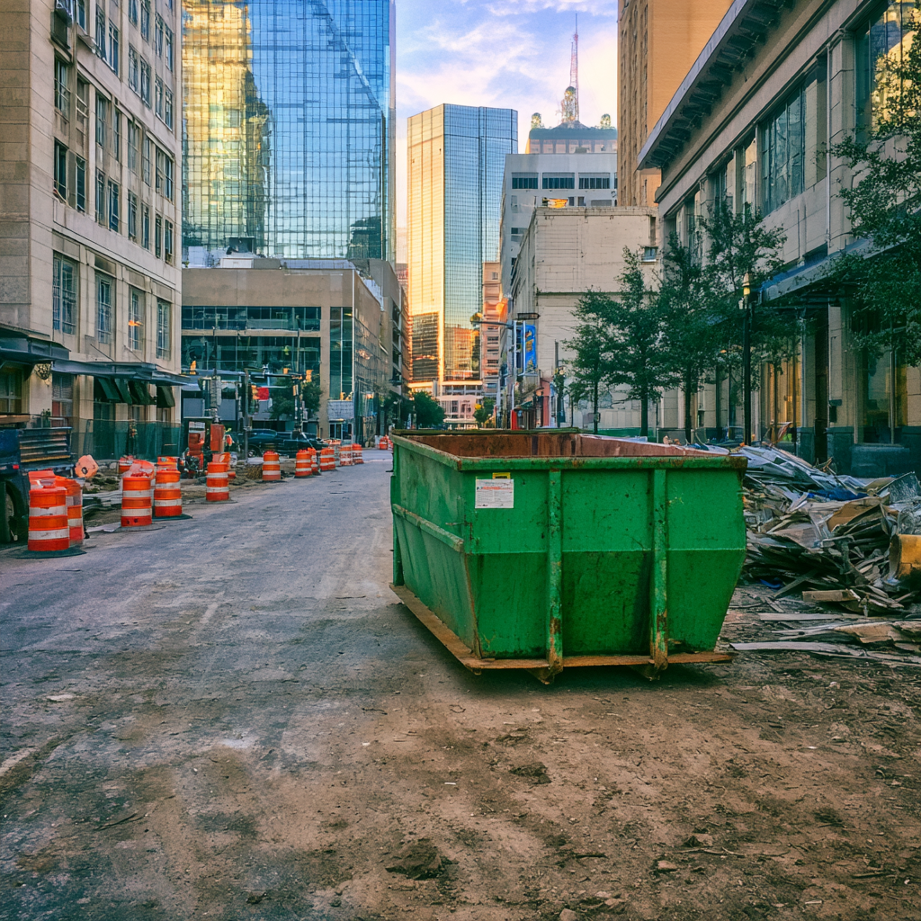 Where can I place a dumpster in Fort Worth, Texas?