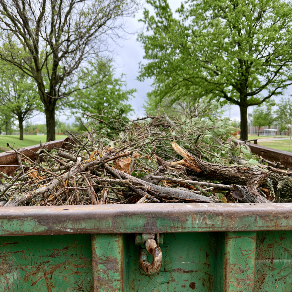 Dumpster rental for emergency debris removal