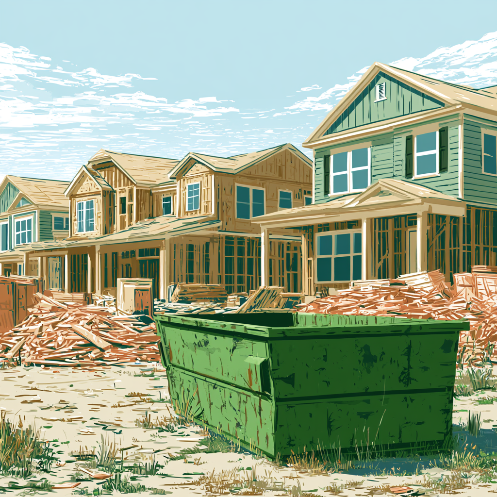 Dumpster rental for construction in Fayetteville, North Carolina