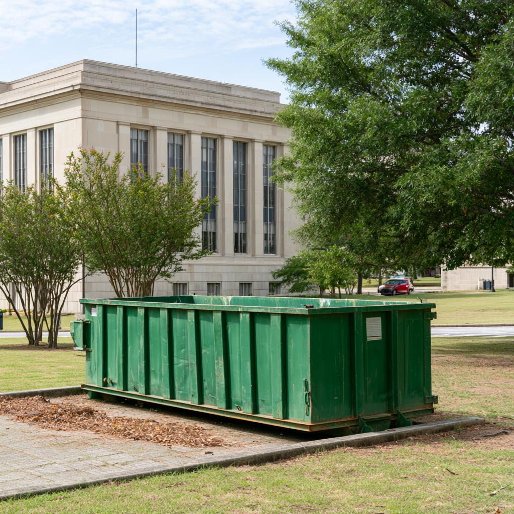 Dumpster rental in Montgomery, Alabama for Military Projects
