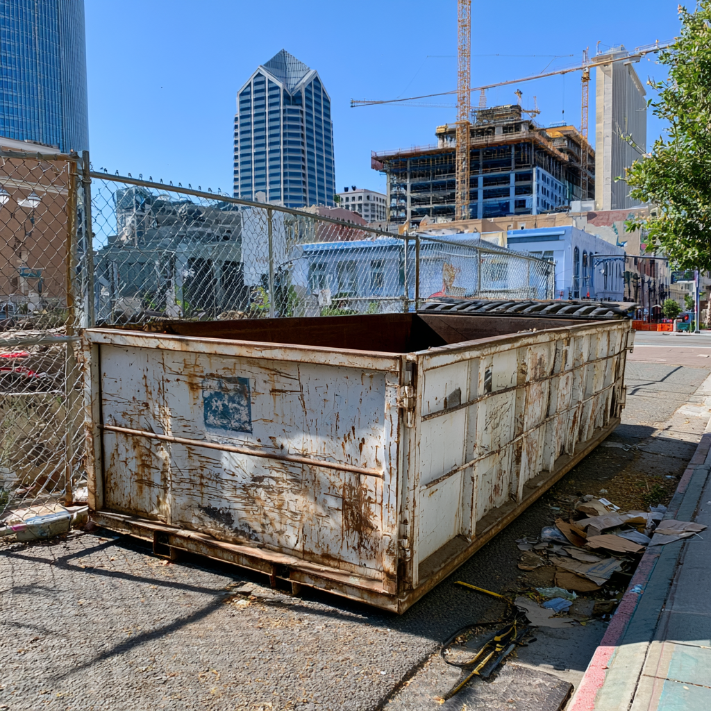 Dumpster rental placement in San Diego