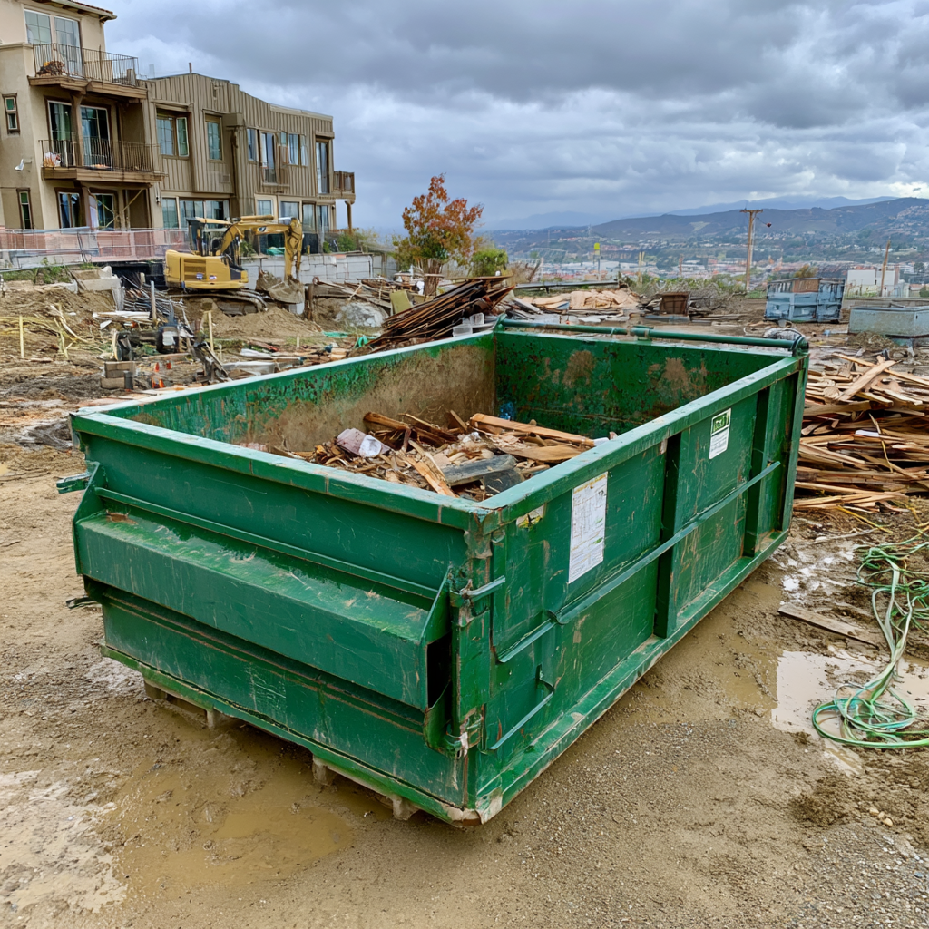 Construction dumpster placement for San Diego, California