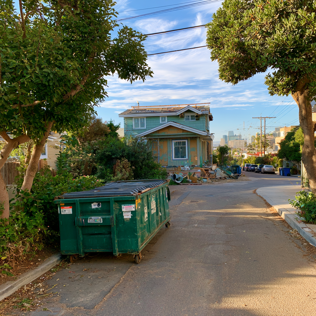 Residential dumpster costs for San Diego CA