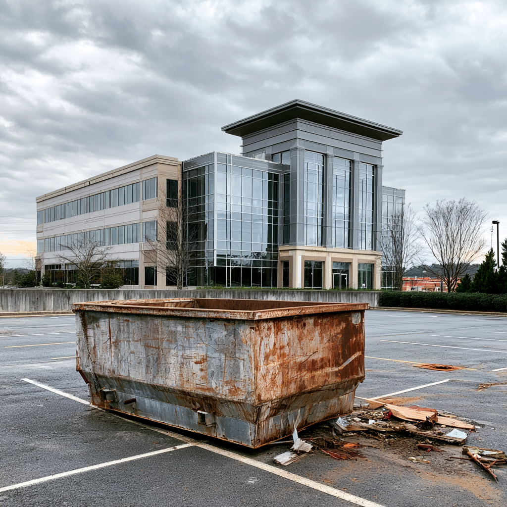 Dumpsters for office building cleanouts