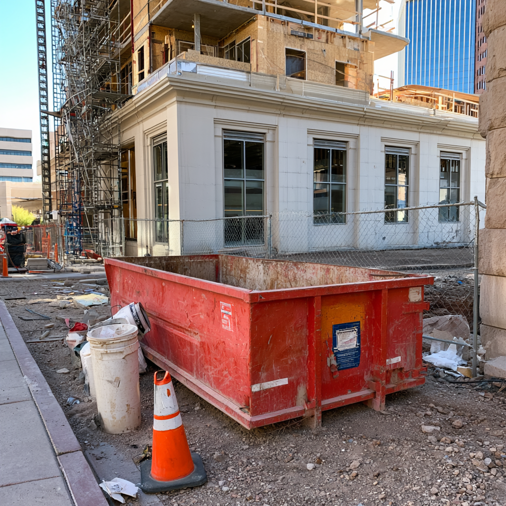 Tucson dumpster rental for construction downtown
