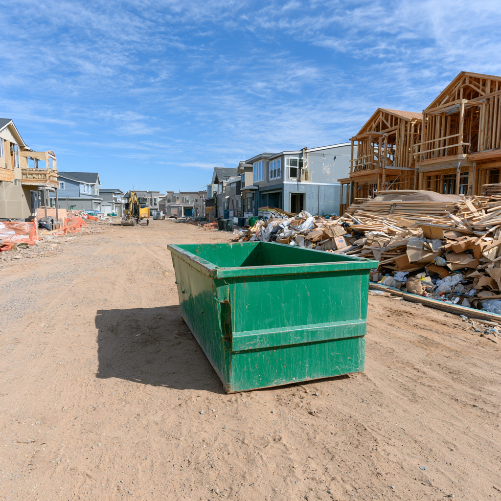 How does Tucson's climate affect dumpster use?