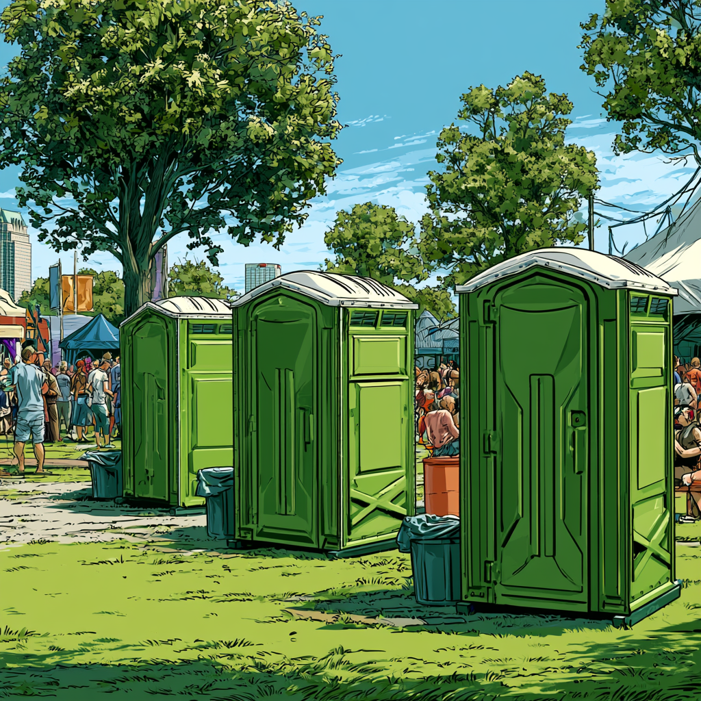 Portable toilets for Tampa events