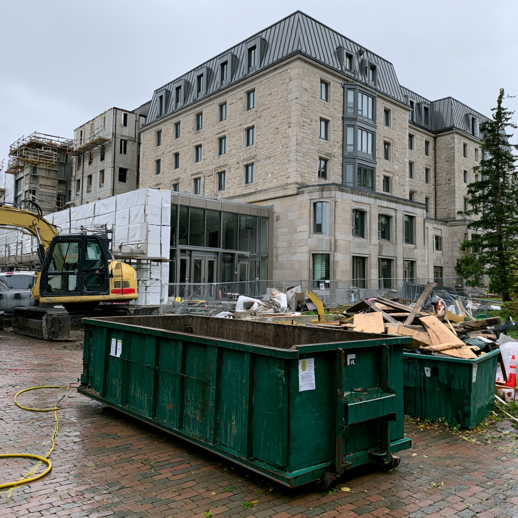 Where to place a dumpster on a campus in Providence