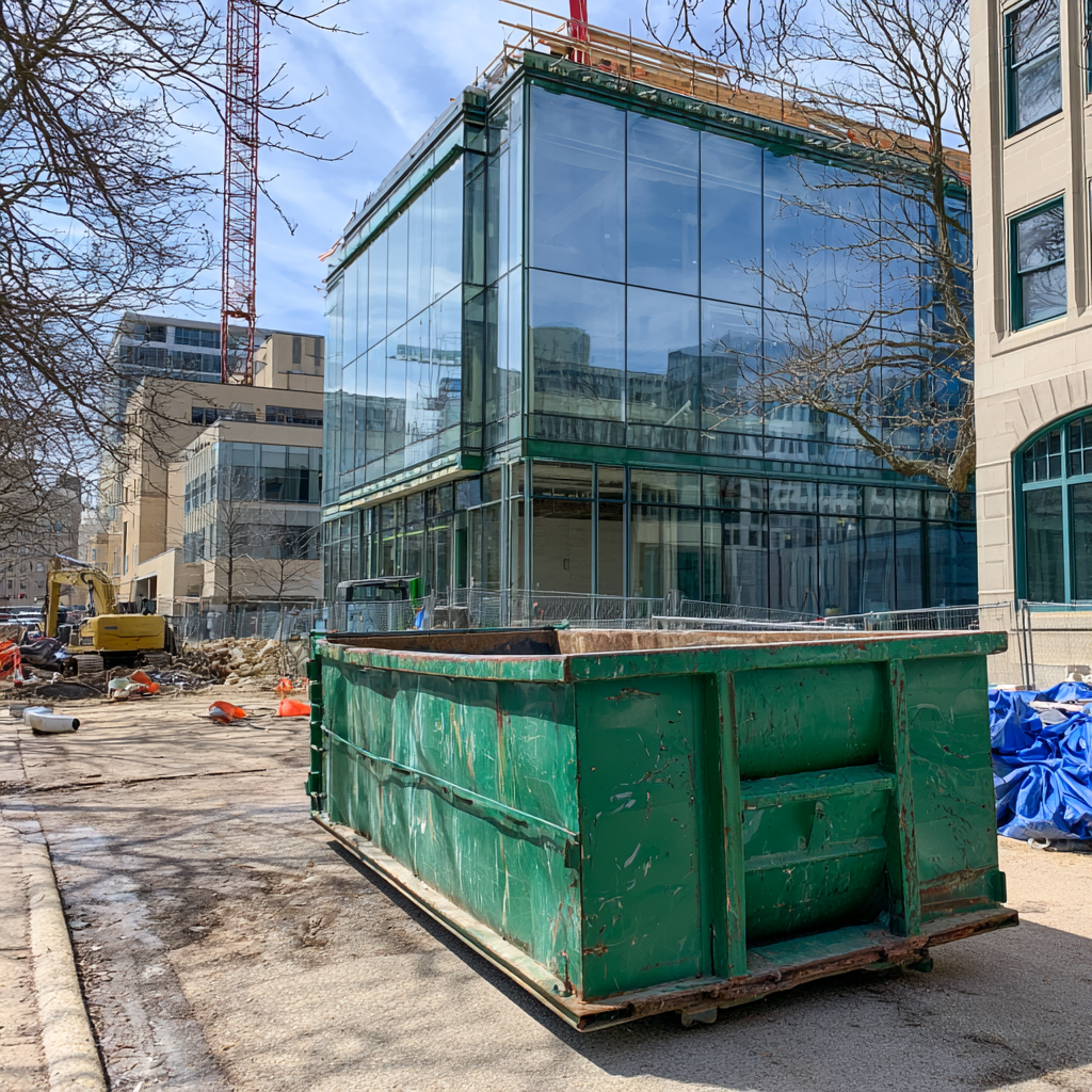 Dumpster rental costs for downtown Madison, Wisconsin