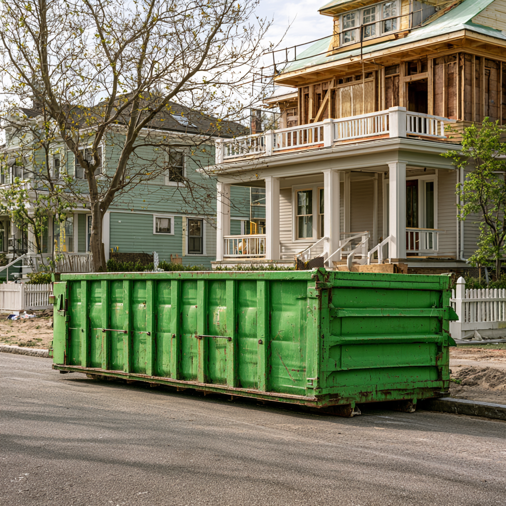 Dumpster rental for residential use in Arlington neighborhoods