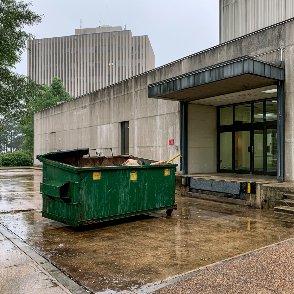 Medical facility dumpster rental