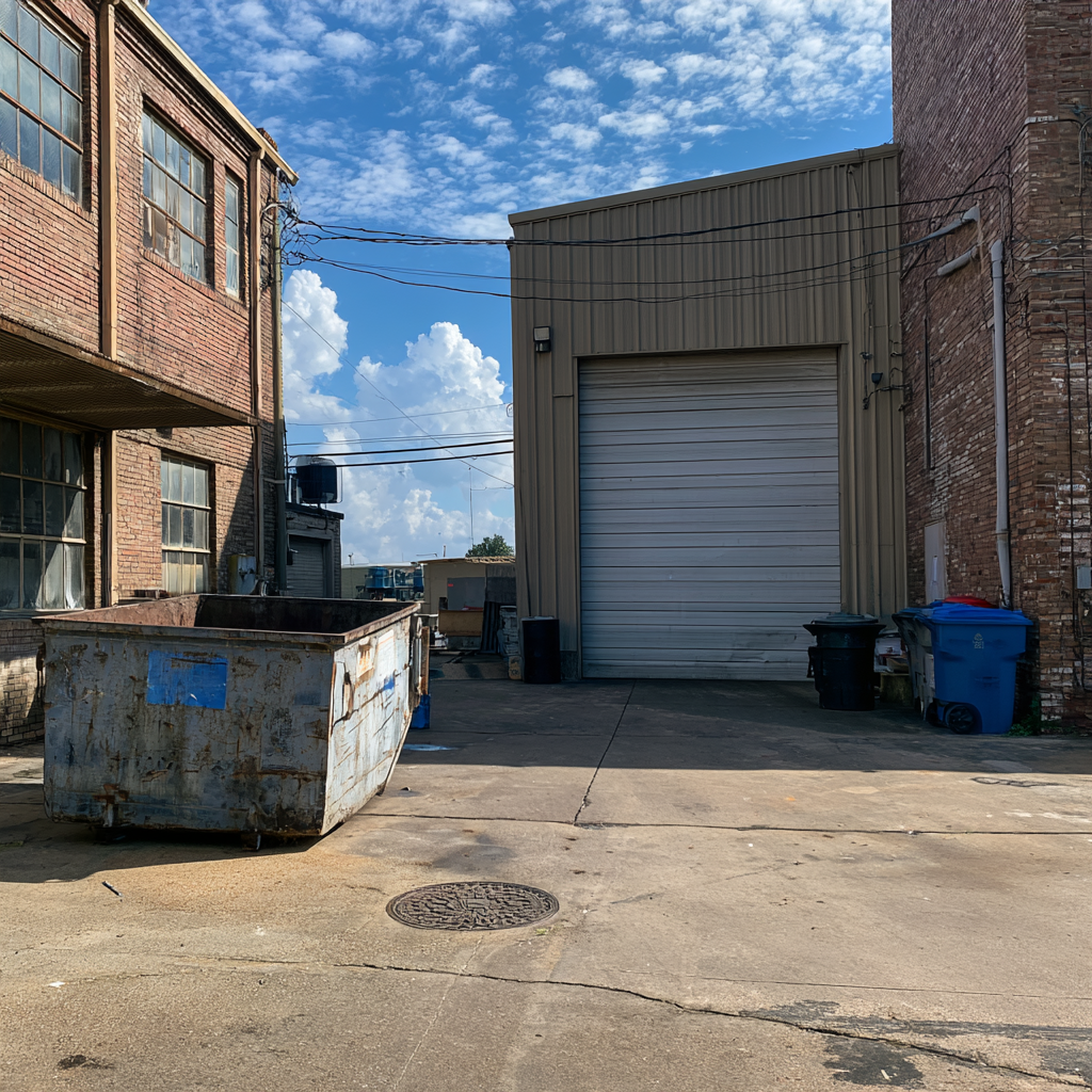 Why do I need a dumpster for a manufacturing facility?