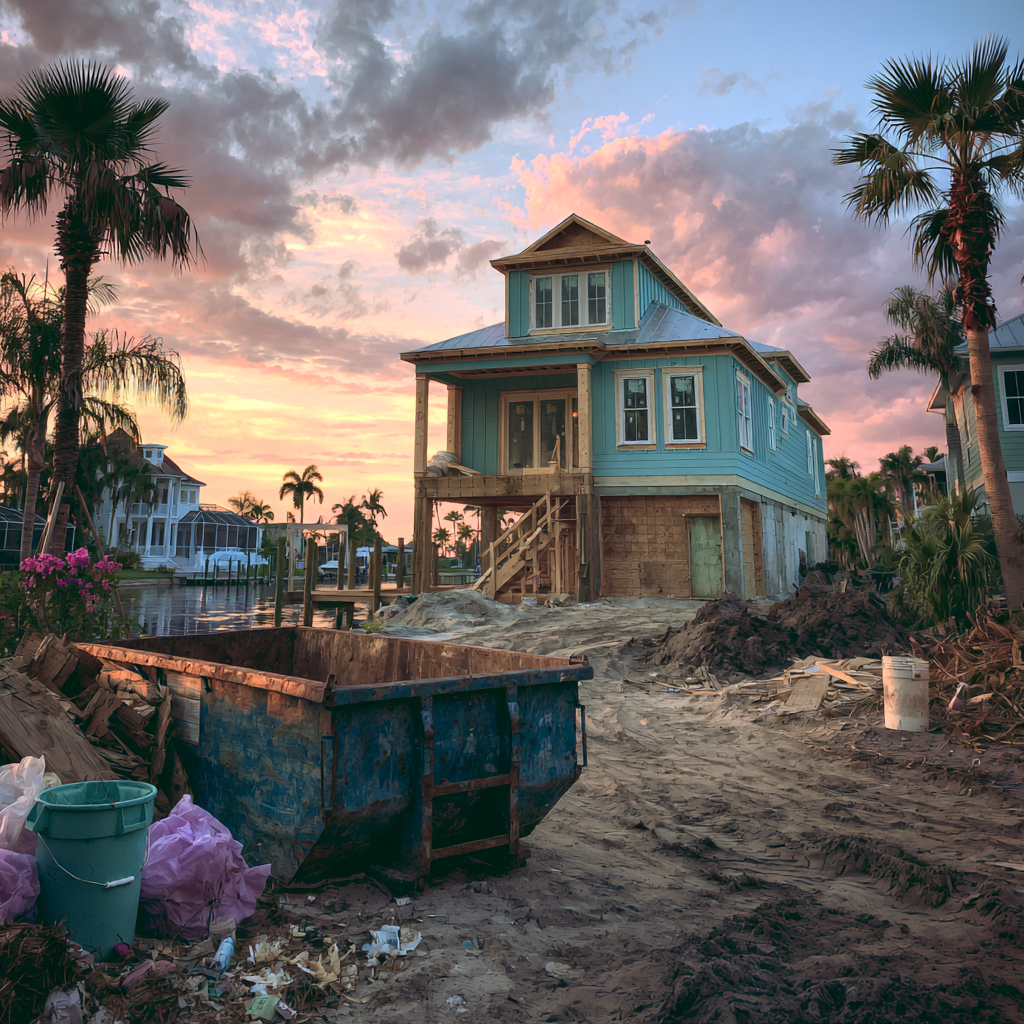 Dumpster rental for waterfront properties in Florida