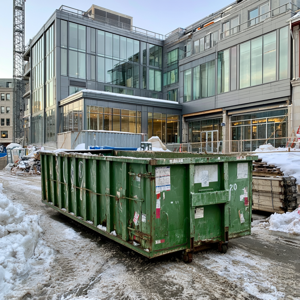 Dumpster rental for Providence, Rhode Island in Winter