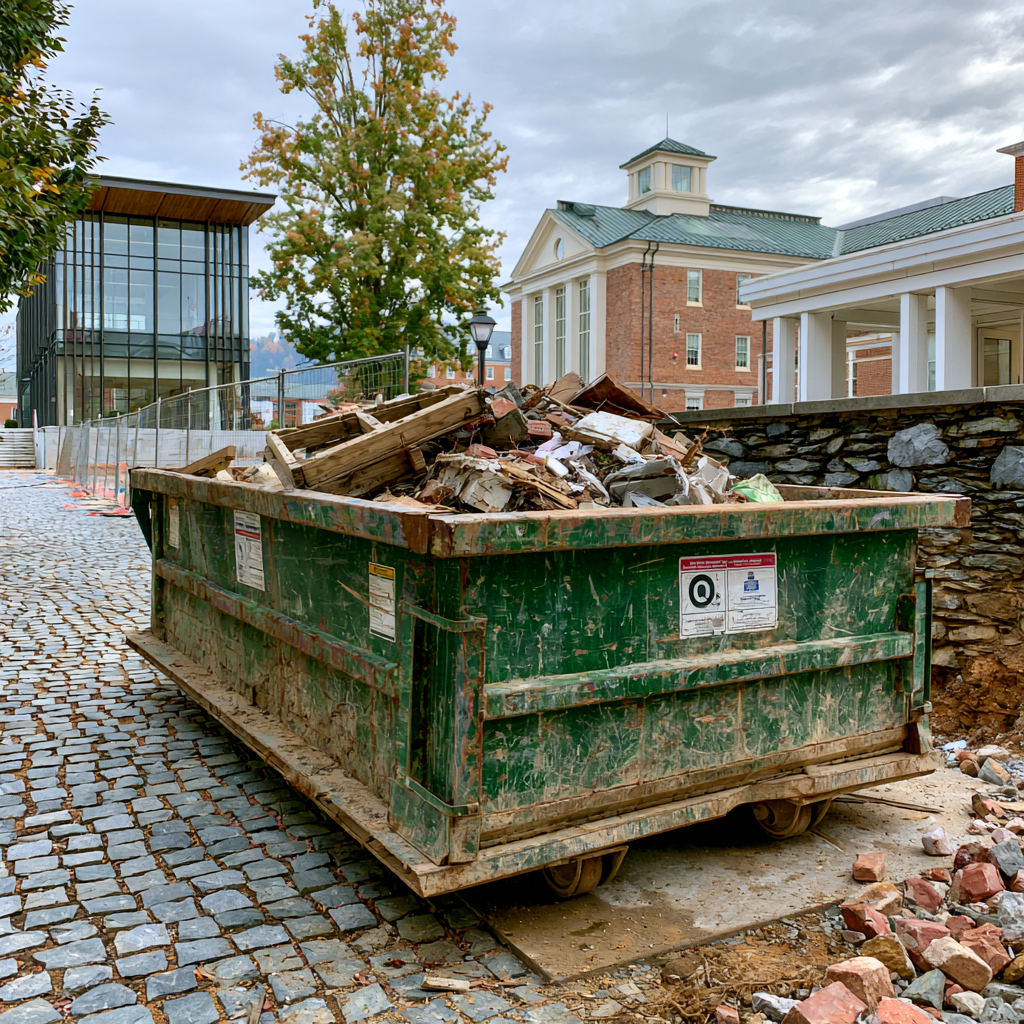 University dumpster rentals in Lynchburg Virginia