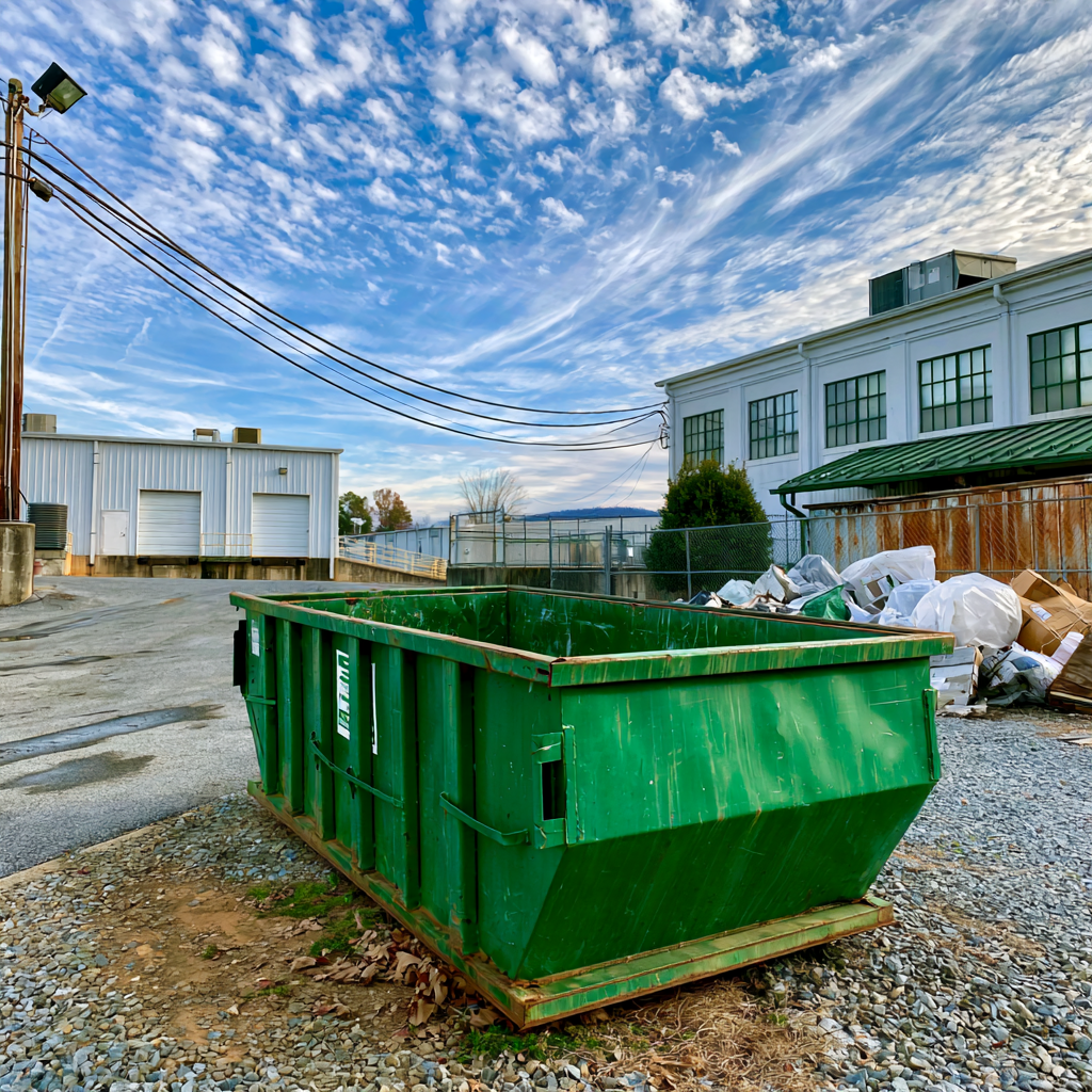Loading the dumpster efficiently helps control rental costs