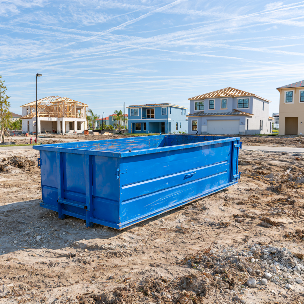 Where to place a rented dumpster in Cape Coral, Florida