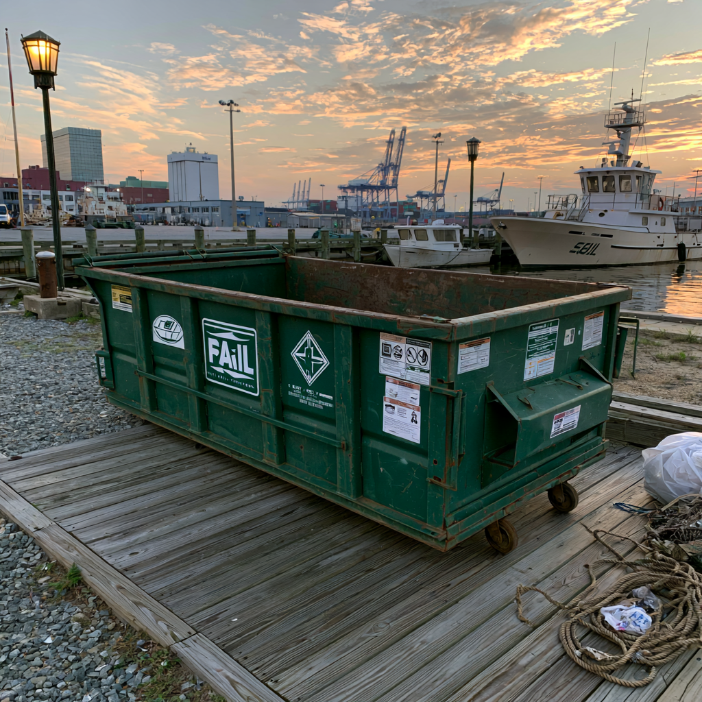 Portsmouth, Virginia, requires dumpsters for offshore wind industry projects