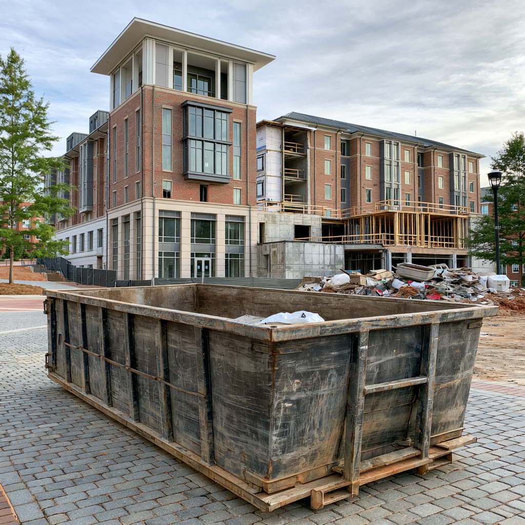 What size dumpster do I need for a college in Spartanburg, SC