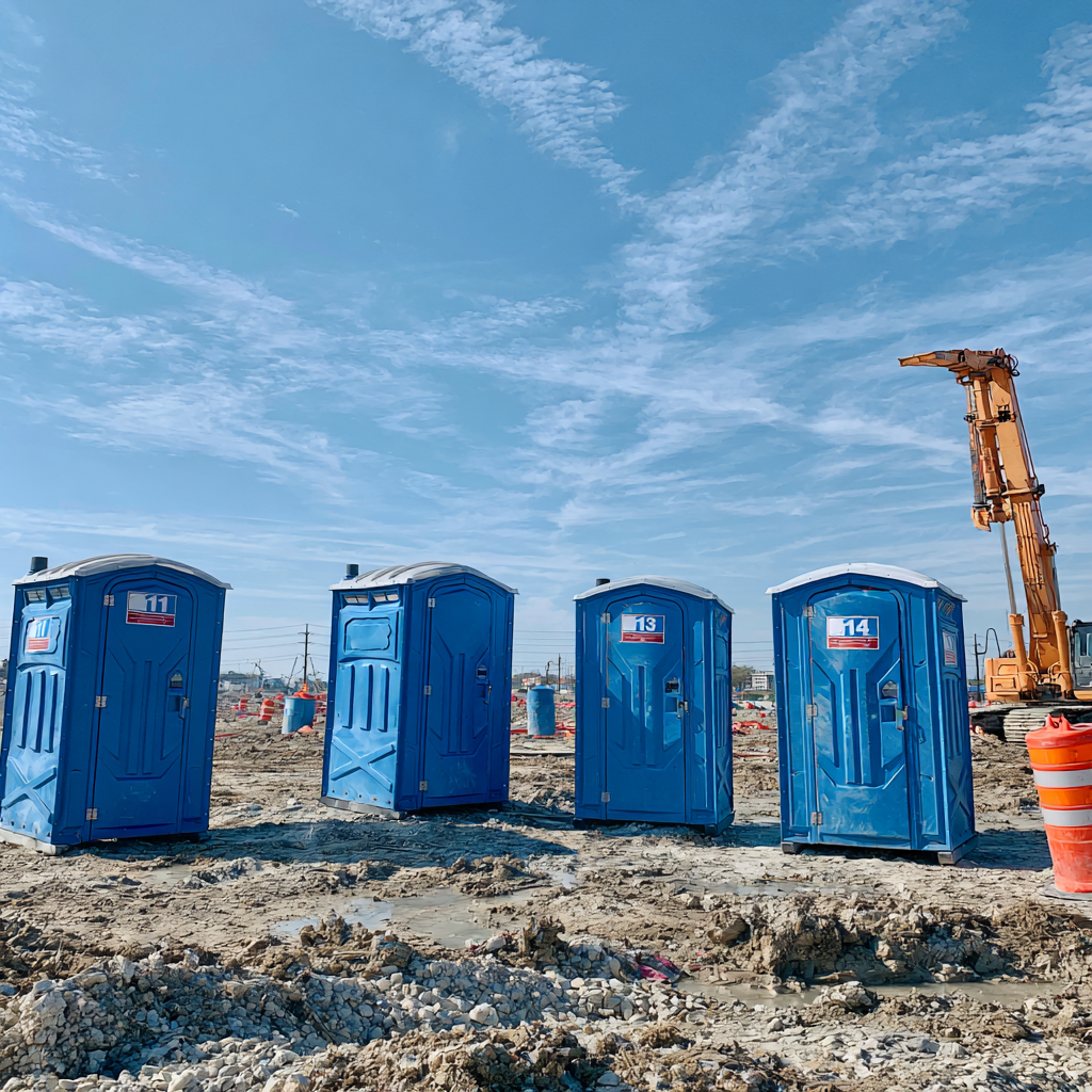 How many porta potties do I need for my construction site in Katy, Texas?