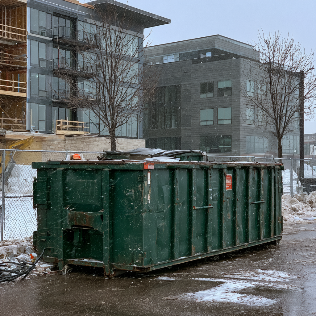 Dumpster placement tips for winters in Minneapolis