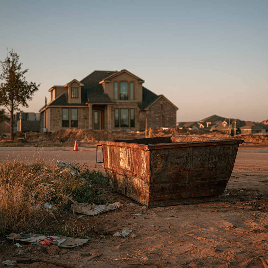 A dumpster placed on a public street typically requires a dumpster permit