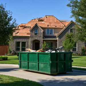 Do you need a dumpster permit in McKinney, TX, for driveway placement?