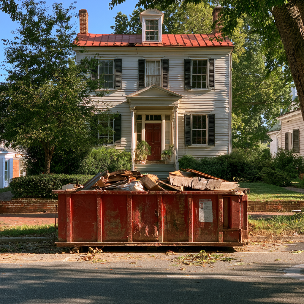 Dumpster rental for historic Fredericksburg, VA